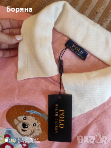 Polo Ralph нов с етикет пуловер с мече, снимка 4 - Блузи с дълъг ръкав и пуловери - 49247116