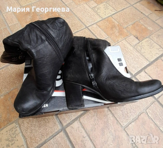  Ботуши 2 бр. дамски /1 бр. дамски обувки с висок ток /обувки №36, снимка 2 - Дамски ботуши - 53930947