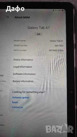 Таблет Samsung Galaxy Tab A7 SM-T500, снимка 4 - Таблети - 51728983