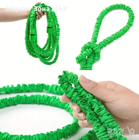 Разтегателен градински маркуч с пистолет и съединител, снимка 7 - Напояване - 52893455