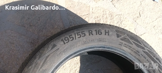 Continental Ecocontact6 195/55/16 DOT 3321. 2 бр, снимка 3 - Гуми и джанти - 54007173
