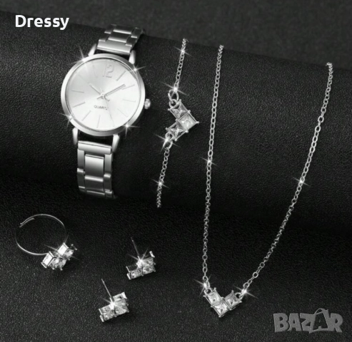 Часовник комплект с бижута, снимка 2 - Дамски - 52908853