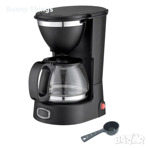 Кафемашина с подвижен филтър, черна инокс – 750 мл / 650 W