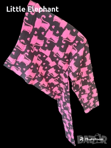 Клинче за 2-3 год мом неонови розови котки,колекция"Animals",Англия/нов