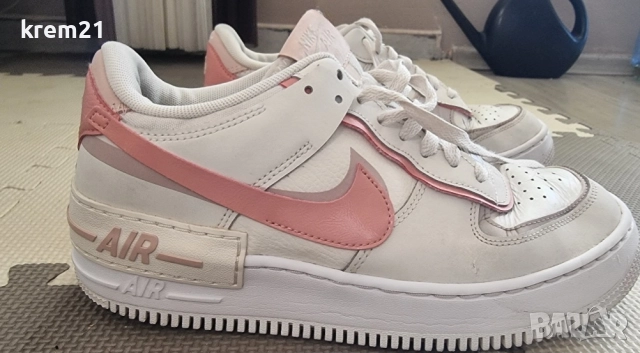Nike Air Force Shadow White Phantom pink дамско номер 40.5