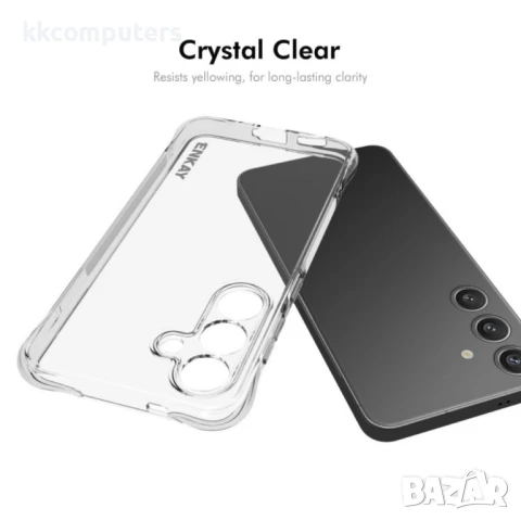 Samsung Galaxy S25 5G Удароустойчив ENKAY Силиконов Калъф и Протектор, снимка 5 - Калъфи, кейсове - 51418017