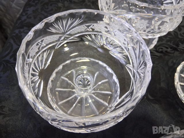 Кристални чаши за мелба/десерт 6бр, снимка 14 - Сервизи - 53516634