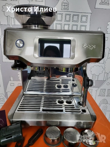 Професионална Кафемашина SAGE the Barista Touch с дисплей и кафемелачка, снимка 15 - Кафемашини - 53706420