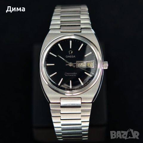 Omega Seamaster Automatic, Черен Циферблат, Ден и Дата, Кал.1020, снимка 4 - Мъжки - 46568898