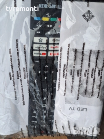 Оригинално дистанционо управление Original телевизор Telefunken Модел D55U750X2CWI​ - НОВО, снимка 2 - Дистанционни - 52907017