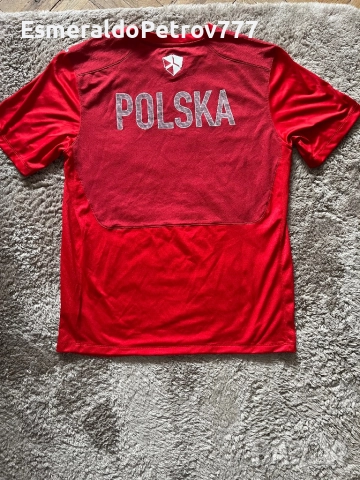 Мъжка футболна тениска Найк Полша, снимка 4 - Спортни дрехи, екипи - 52361765