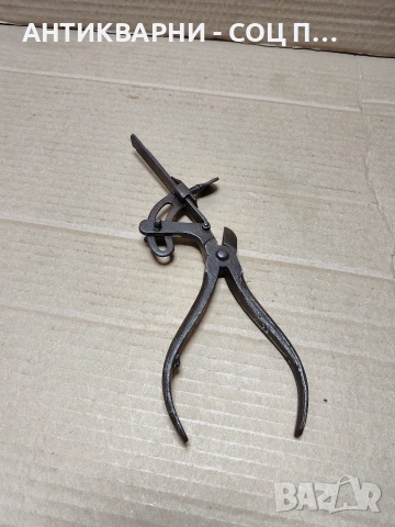 Соц Стари Чапраз Клещи. НОМЕР 1732., снимка 3 - Антикварни и старинни предмети - 53952250
