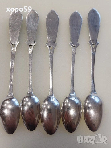 ССребърни 84 руски лъжички с емайл за чай или кафе-120 лв за брой,сребро 84, снимка 4 - Прибори за хранене, готвене и сервиране - 52637844