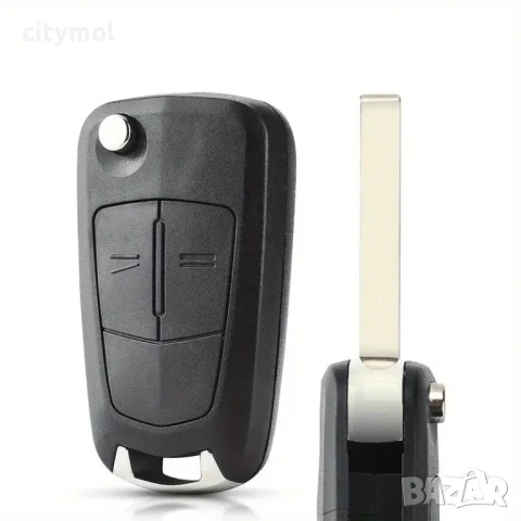 Кутийка за ключ с 2 бутона за OPEL/Vauxhall  Astra H, Zafira B, Corsa D, 2 бутона и острие, снимка 3 - Аксесоари и консумативи - 50908231