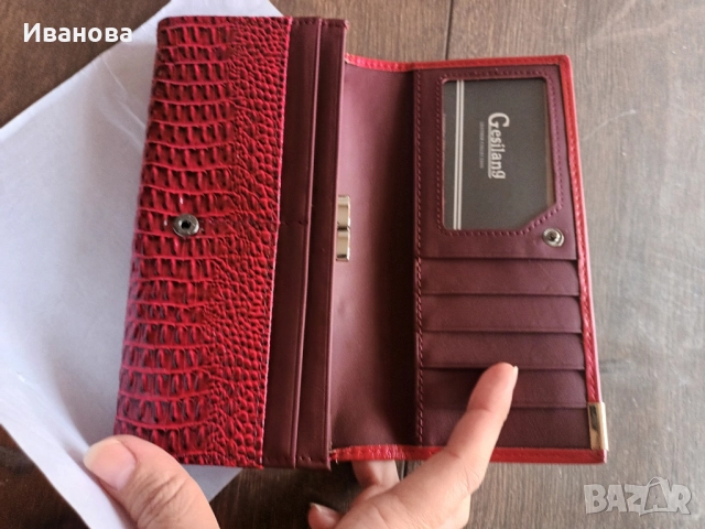 Нови! Портмоне естествена кожа и несесер за бижута, снимка 2 - Портфейли, портмонета - 52519968