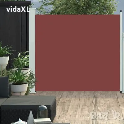 vidaXL Прибираща се дворна странична тента, 170x300 см, кафява(SKU:48369), снимка 2 - Градински мебели, декорация  - 48117542