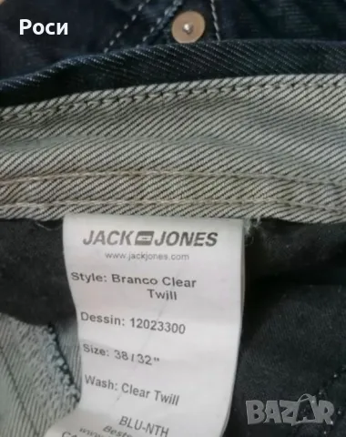 Дънки Jack & Jones 38/32, снимка 4 - Дънки - 48591267