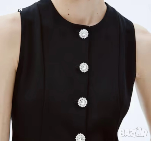 Черен елегантен елек hm + панталон, снимка 3 - Елеци - 52908160