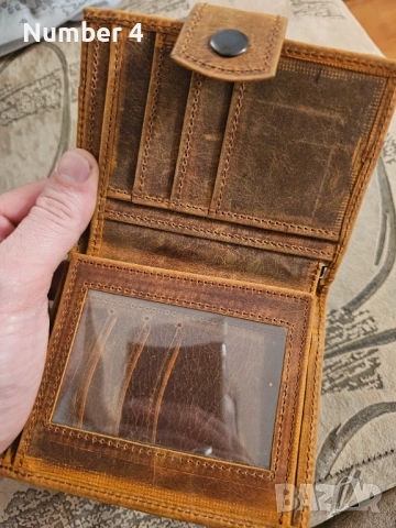 Портмоне естествена кожа, снимка 5 - Портфейли, портмонета - 54003504