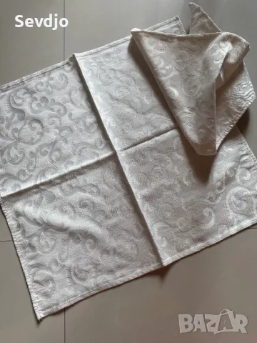 Текстилни луксозни салфетки 45/45-55/55-65/65, снимка 2 - Аксесоари за кухня - 49842824