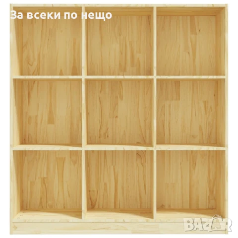 Библиотека/разделител за стая, 104x33,5x110 см, бор масив Код P989, снимка 6 - Шкафове - 51156373