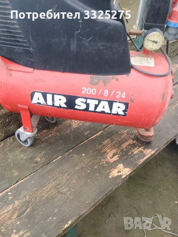 Компресор за сгъстен въздух 24л., снимка 5 - Компресори - 52748268