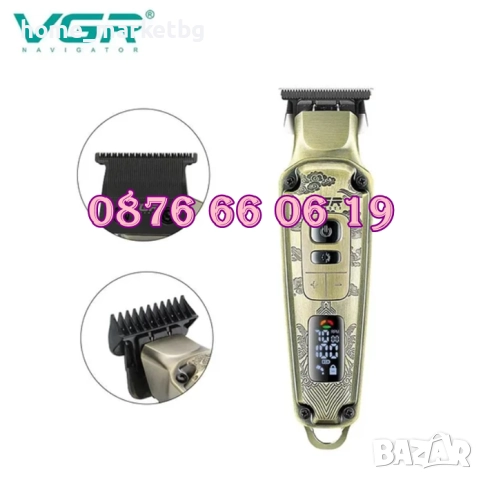 КОМПЛЕКТ Безжична Машинка за подстригване и тример за брада VGR 643, снимка 3 - Машинки за подстригване - 52409734