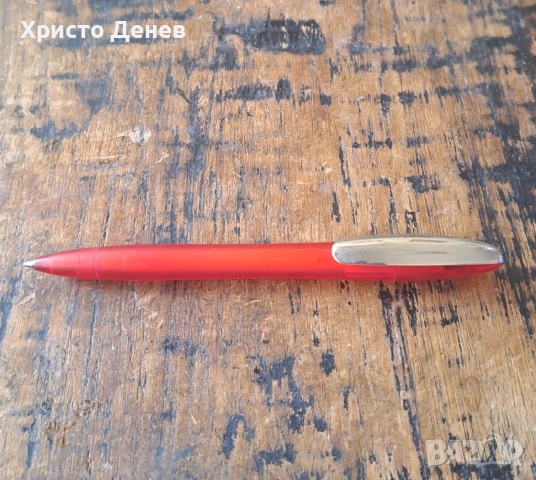 химикалка Pelikan Пеликан Германия с метален клип рядък модел , снимка 4 - Ученически пособия, канцеларски материали - 53898983