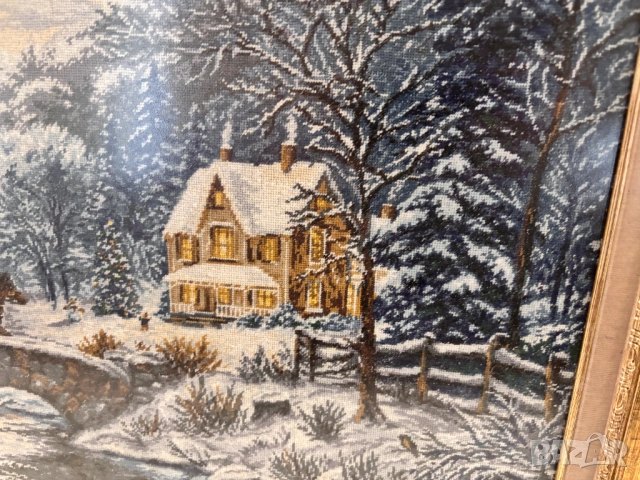 Гоблен "Зимно вълшебство", снимка 5 - Гоблени - 54188040