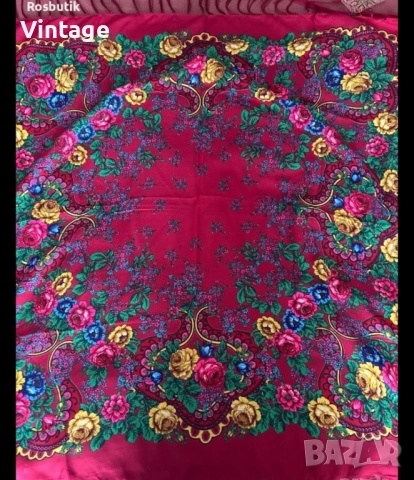 Оригинален руски шал нов с етикет , снимка 3 - Шалове - 53981357