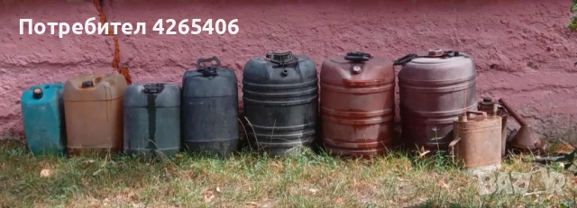 7 Пластмасови туби за гориво, фуния, 2 лейки и маркуч за гориво, снимка 4 - Други стоки за дома - 51574014