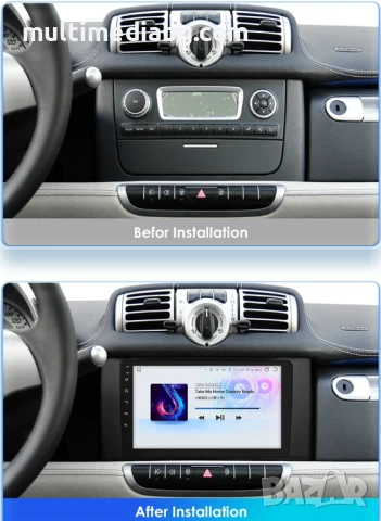 Smart Fortwo 2011 - 2015 Мултимедия Навигация Android, снимка 2 - Аксесоари и консумативи - 51113919