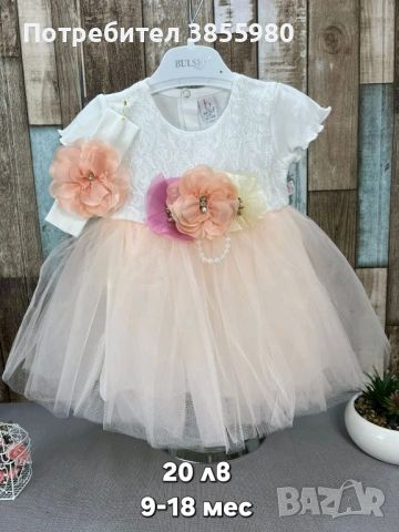 Бебешка рокля, снимка 1 - Бебешки рокли - 45675052