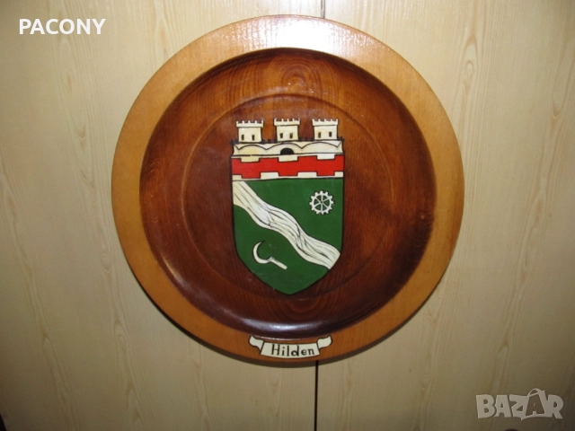 голяма декоративна чиния - дърво