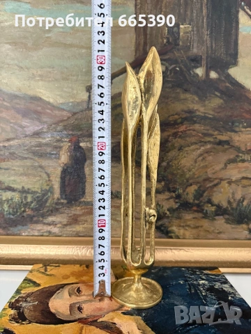 Уникална бронзова статуетка, снимка 3 - Колекции - 53936080