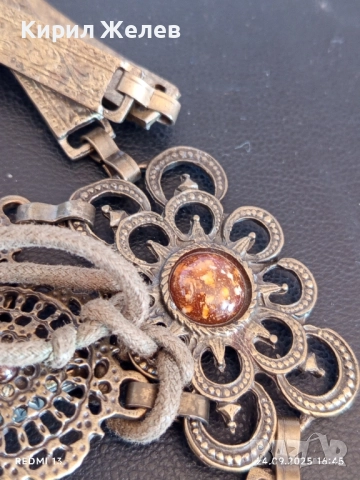 Дамски колан РЕТРО стил много красиво орнаментиран с камъни 27108, снимка 4 - Колани - 51823370