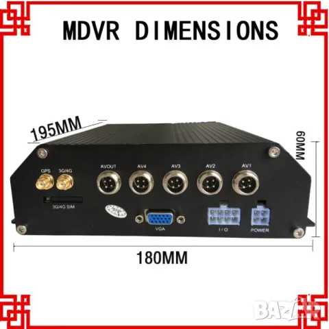 4G MDVR Видеорегистратор за автобус и камион AC63, снимка 3 - Аксесоари и консумативи - 48599032