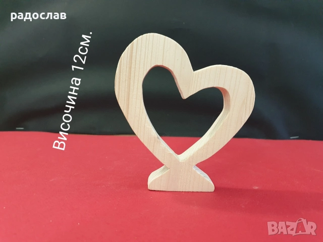 ръчно изработени дървени сърца , снимка 2 - Декорация за дома - 53579623