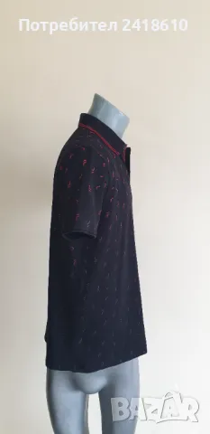 Hugo Boss Pique Cotton Stretch Mens Size S ОРИГИНАЛНА Тениска!, снимка 5 - Тениски - 49763519