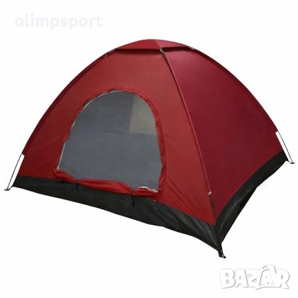 Двуместна, еднослойна палатка за къмпинг MAX с размери 195х145хH110 см. , снимка 4 - Палатки - 53941705