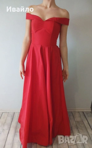 Бална рокля в червен цвят, снимка 2 - Рокли - 53154373