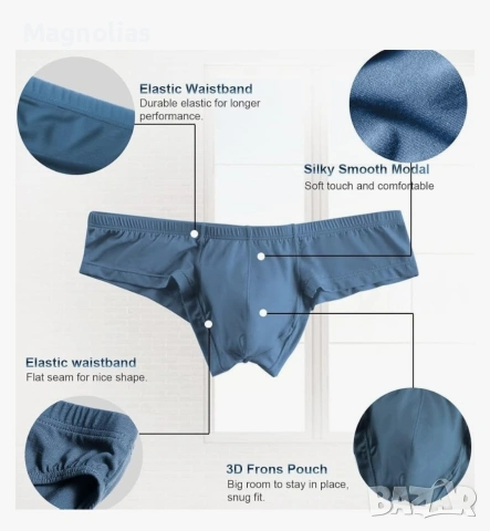 Мъжки Полупрашки ниска талия слил U-∑, снимка 7 - Бельо - 53803418