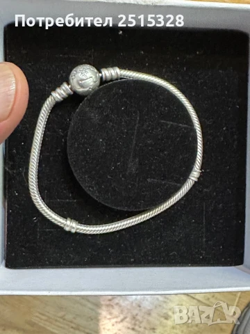 оригинална сребърна гривна пандора, снимка 1