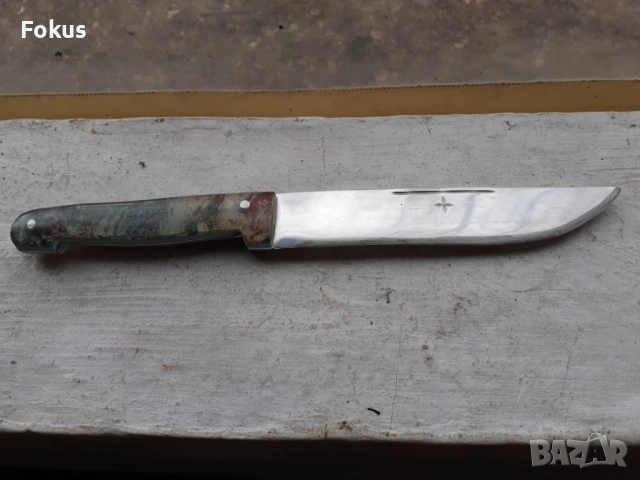 Стар български касапски нож, снимка 2 - Антикварни и старинни предмети - 53389573