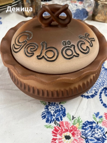 Керамичен съд за сладкиши Чудесен  е за всички печива Компактна форма, не глазирано дъно , снимка 4 - Други - 51830063