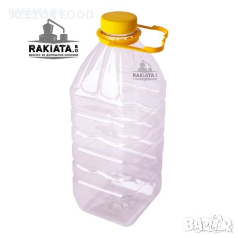 Бутилка пластмасова 5 литра с капачка и дръжка, PET бутилки, Туба 23204138, снимка 3 - Други стоки за дома - 45097700