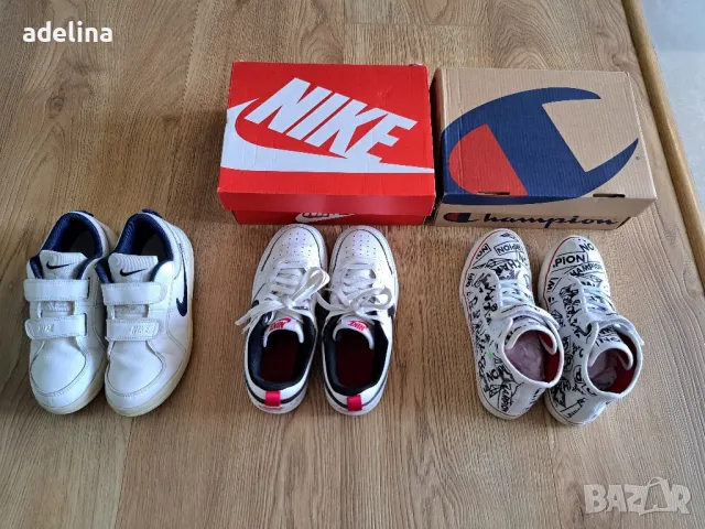 Сникърси Nike и Champion, 35 номер и Подарък, снимка 3 - Детски маратонки - 47473683