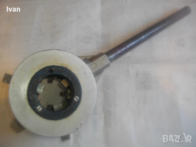 JOPAL 2 ЧЕХОСЛОВАШКА ВИНТОНАРЕЗКА С ПОСТАВЕНИ РЕЗБОНАРЕЗНИ НОЖОВЕ РАЗМЕР 1/2"-3/4" ЗА РЕЗБИ НА ТРЪБИ, снимка 4 - Други инструменти - 51108329