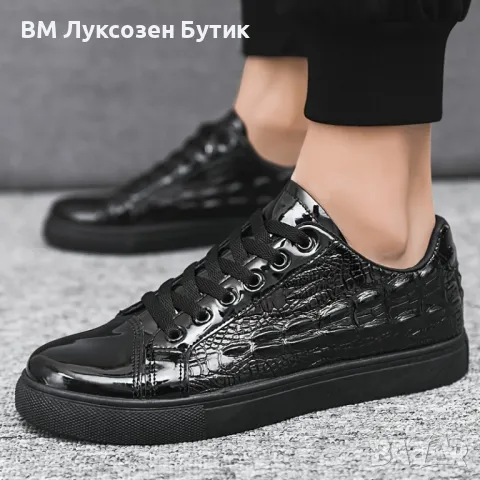 👟 Мъжки Луксозни Лачени Кецове – "Summer Shine" Edition Топ качество | Перфектна изработка | Летен 