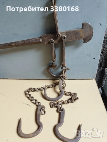 ретро кантар с куки, снимка 3 - Други ценни предмети - 53693781